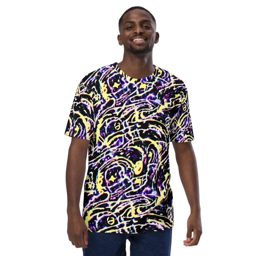 Plasma Vine on Men's Crew Neck T-Shirt — Front