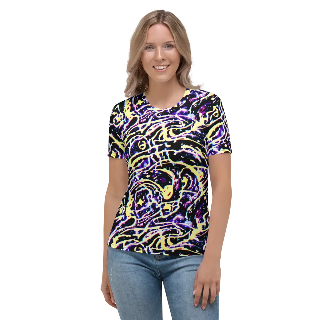 Plasma Vine on Women's Crew Neck T-Shirt — Front