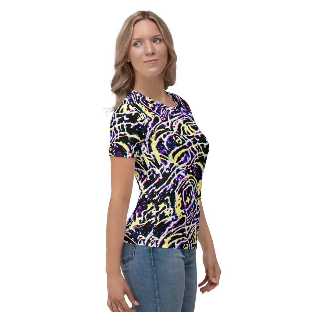 Plasma Vine on Women's Crew Neck T-Shirt — Right