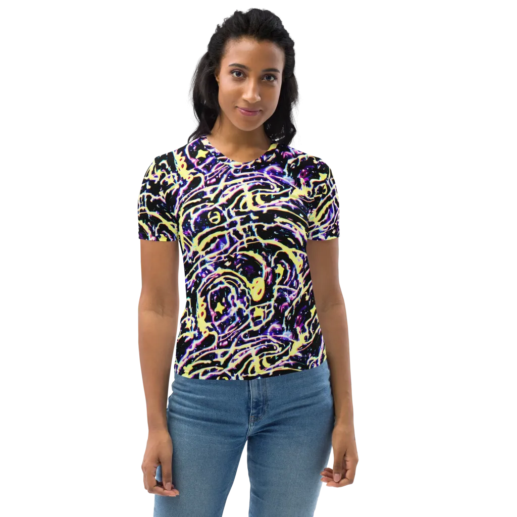 Plasma Vine on Women's Crew Neck T-Shirt — Front