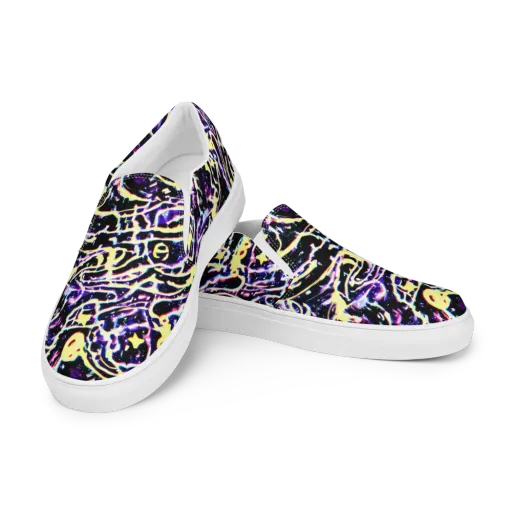 Plasma Vine on a Men's Slip-On Canvas Shoes
