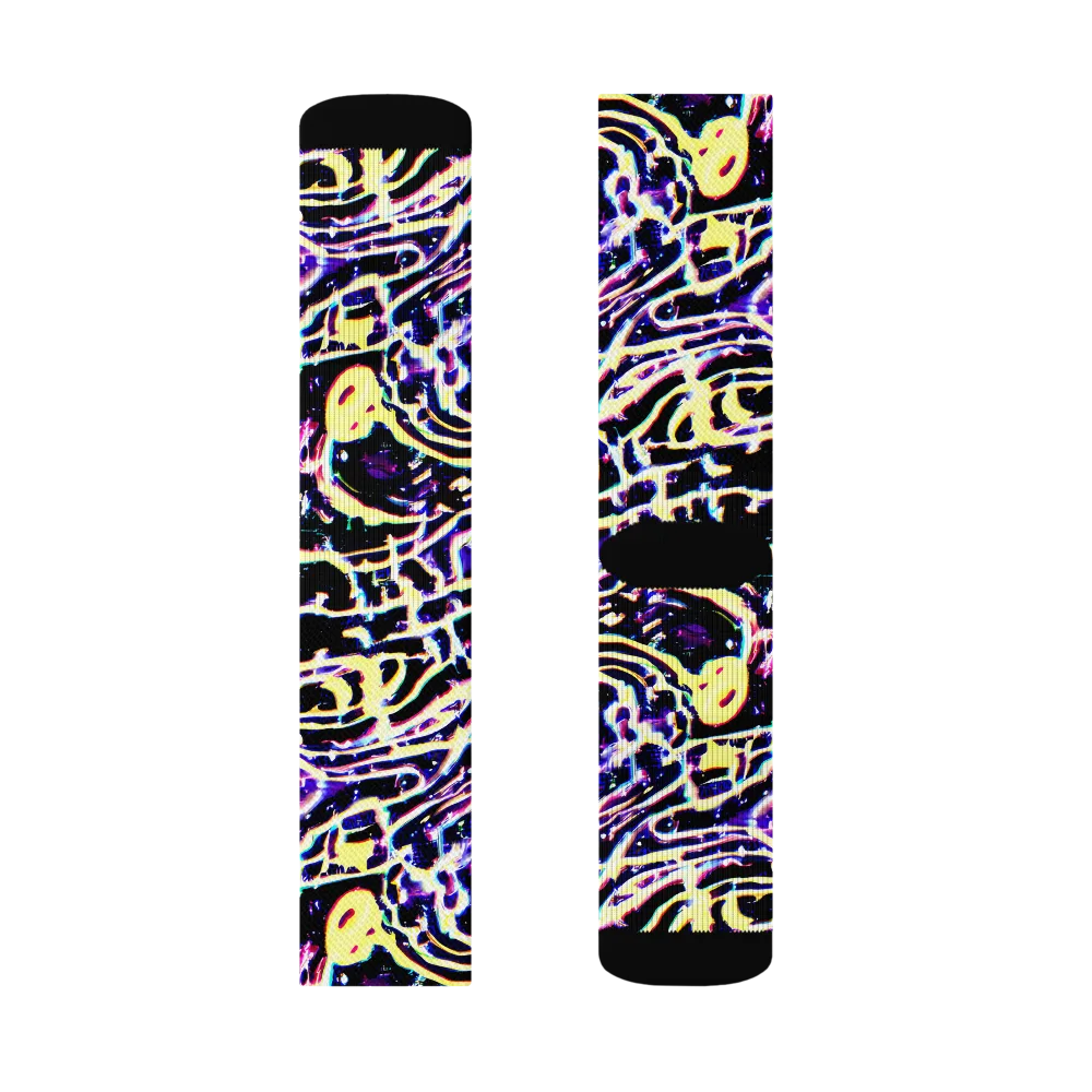 Plasma Vine on Socks — Left Sock