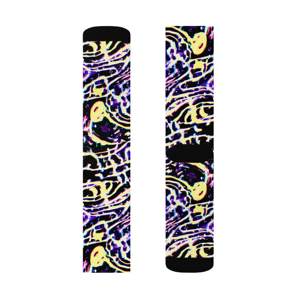 Plasma Vine on Socks — Right Sock