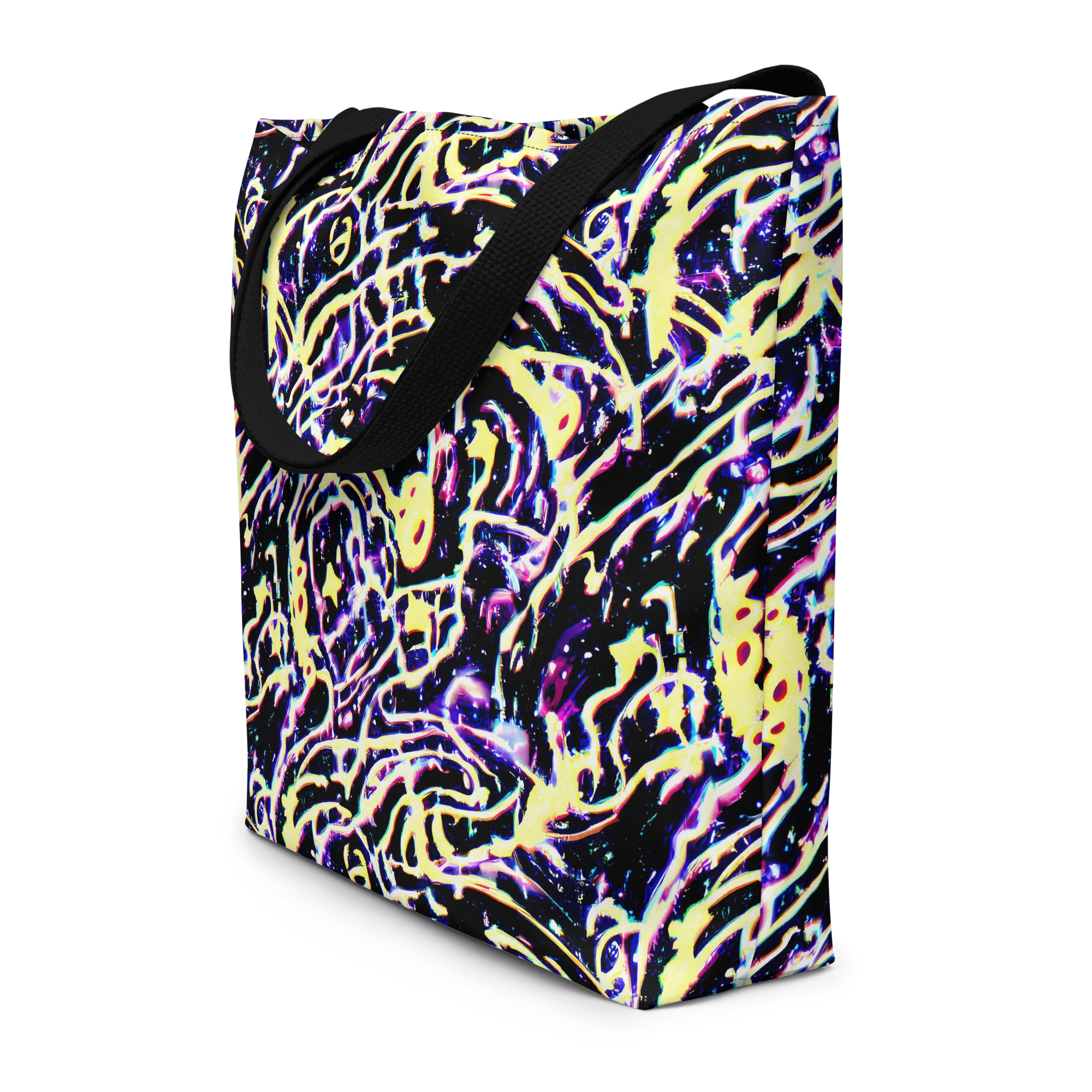 Plasma Vine on Large Tote Bag W/ Pocket — Front