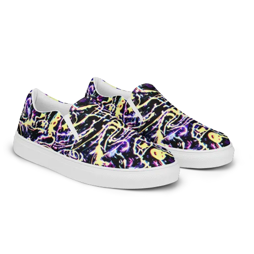 Plasma Vine on a Women's Slip-On Canvas Shoes