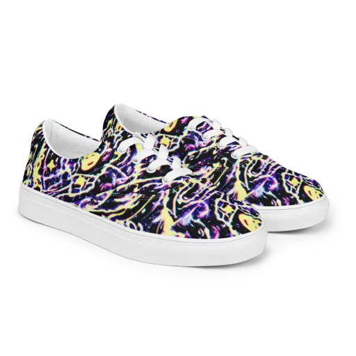 Plasma Vine on a Men's Lace-Up Canvas Shoes