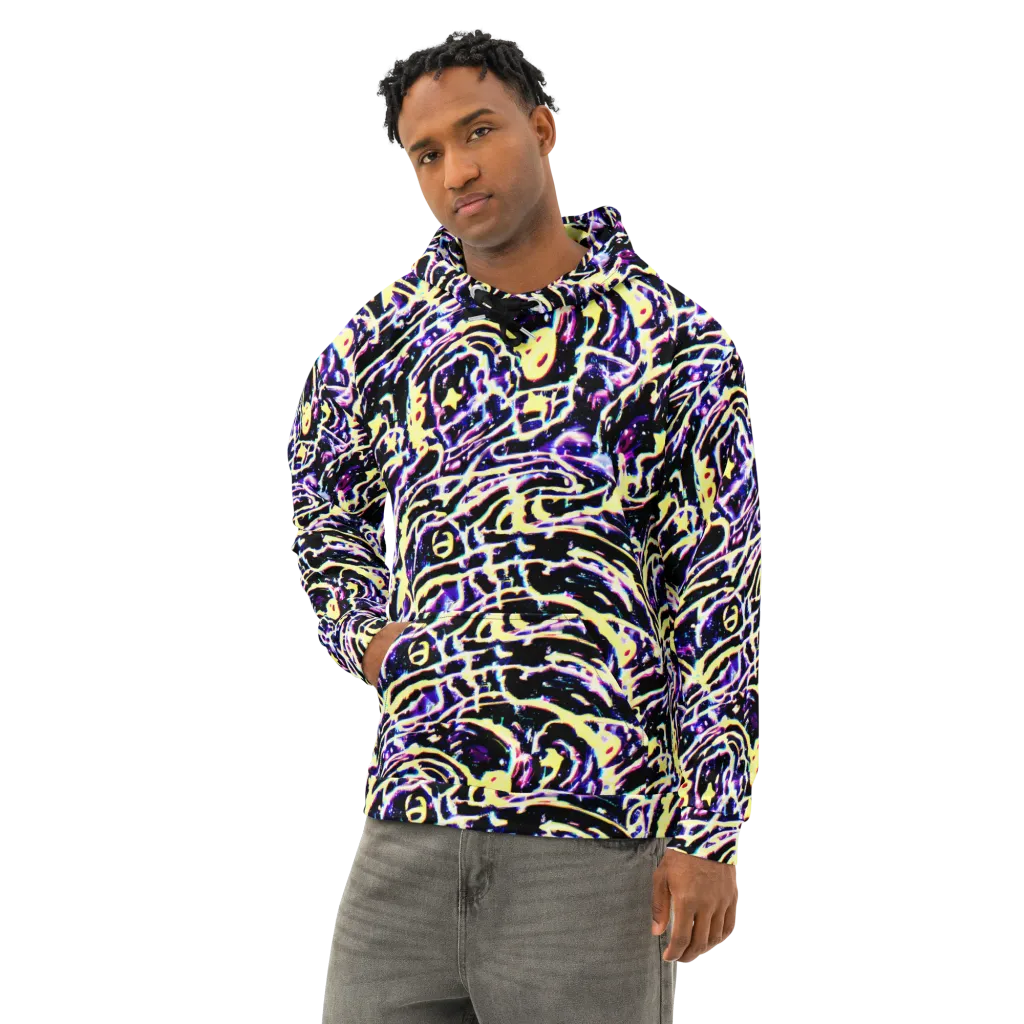 Plasma Vine on Cotton Hoodie — Left Front