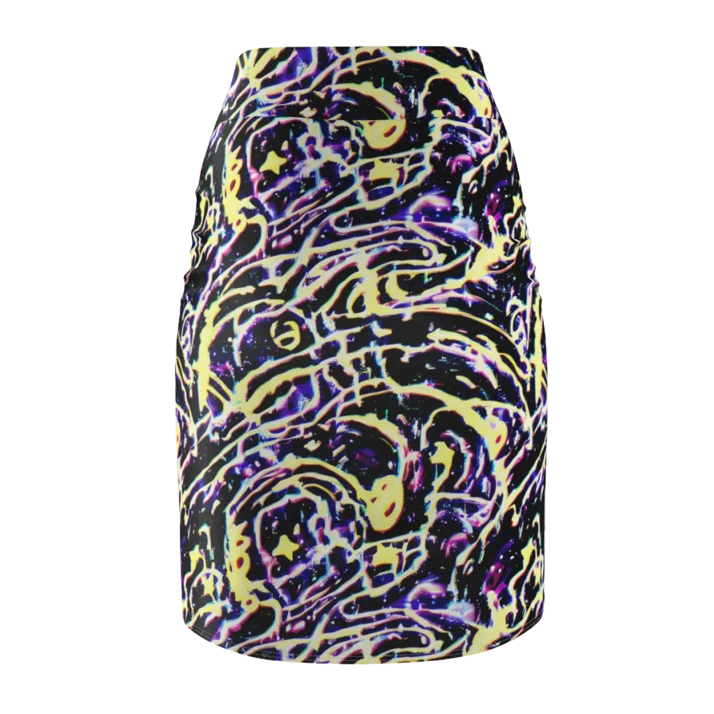 Plasma Vine on Pencil Skirt — Back