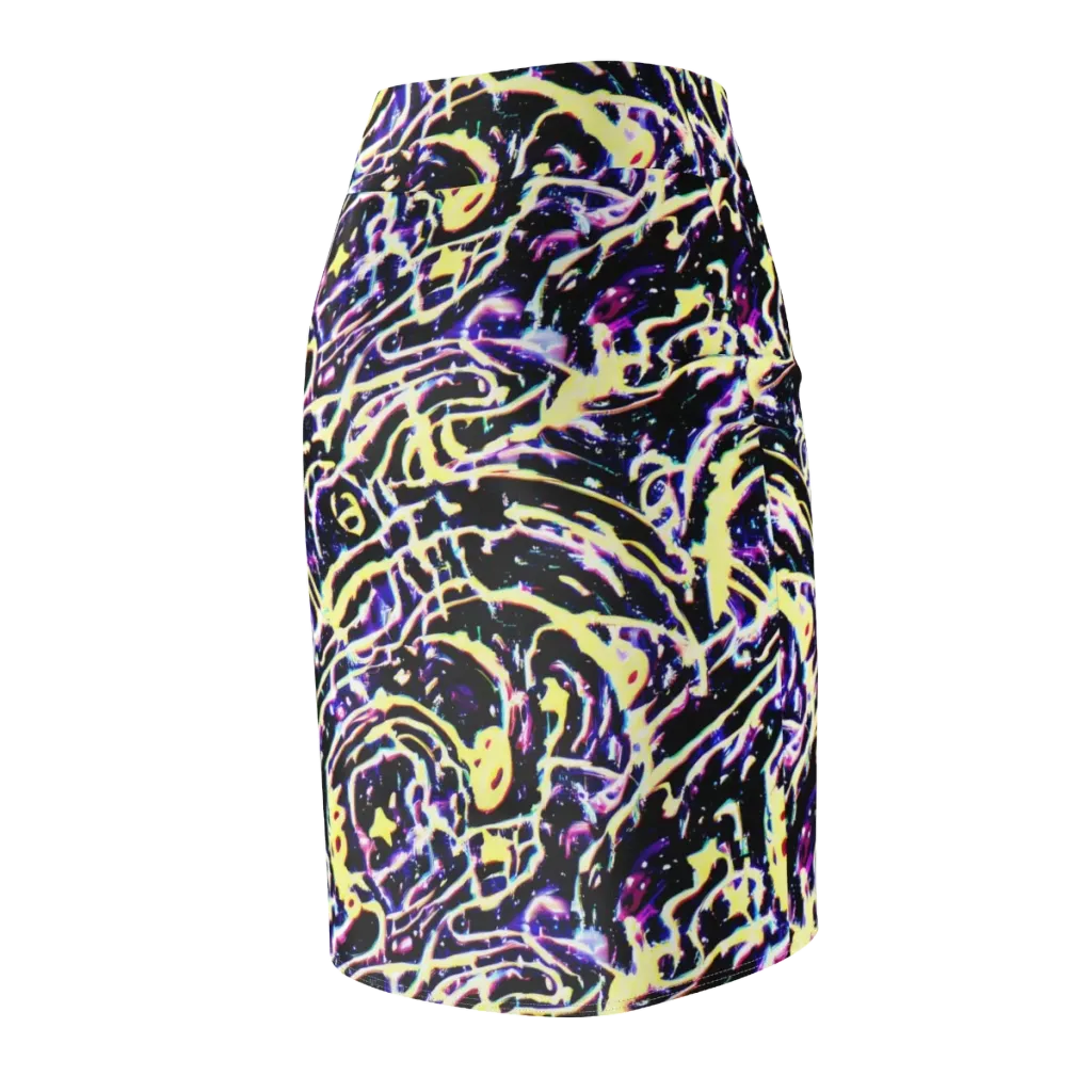 Plasma Vine on Pencil Skirt — Back Side