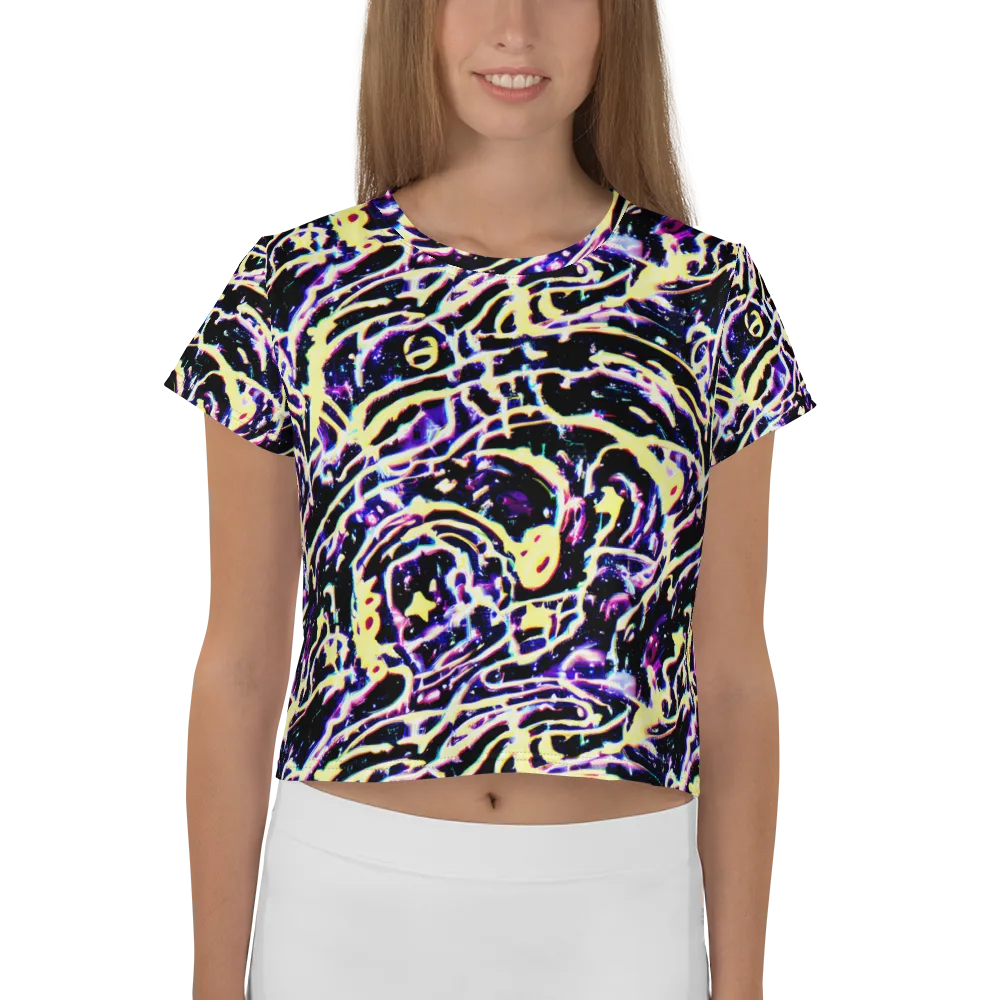 Plasma Vine on Crop Tee — Front