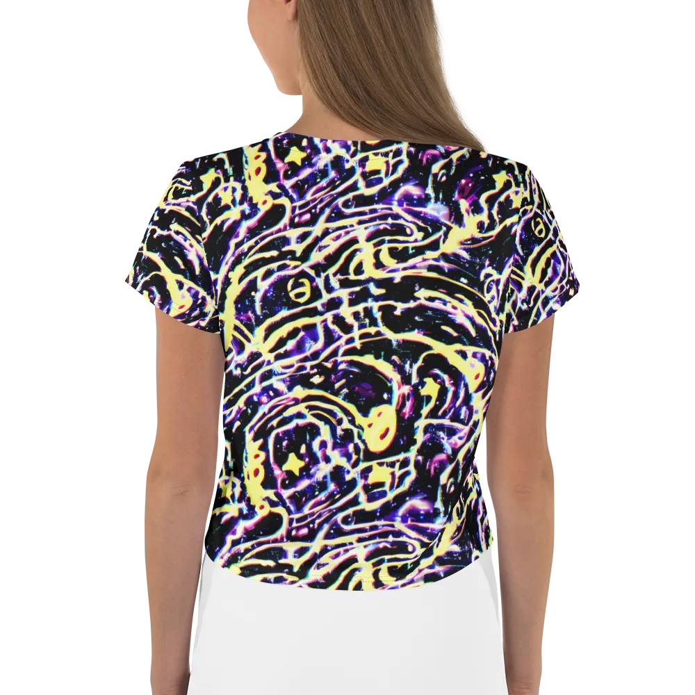 Plasma Vine on Crop Tee — Back