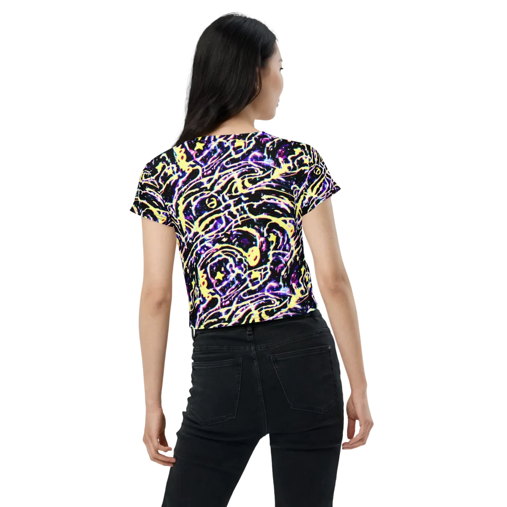 Plasma Vine on Crop Tee — Back