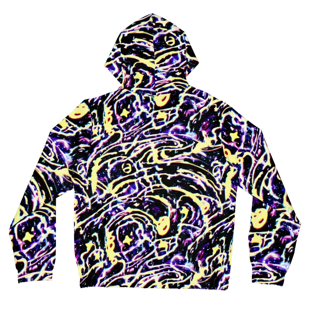 Plasma Vine on Women's Full-Zip Hoodie — Back
