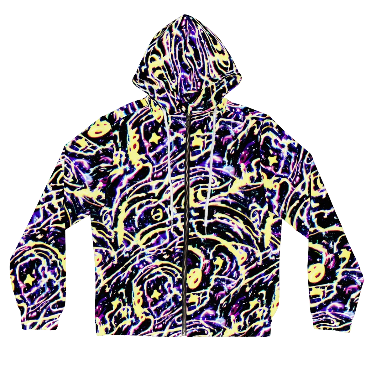 Plasma Vine on Women's Full-Zip Hoodie — Front