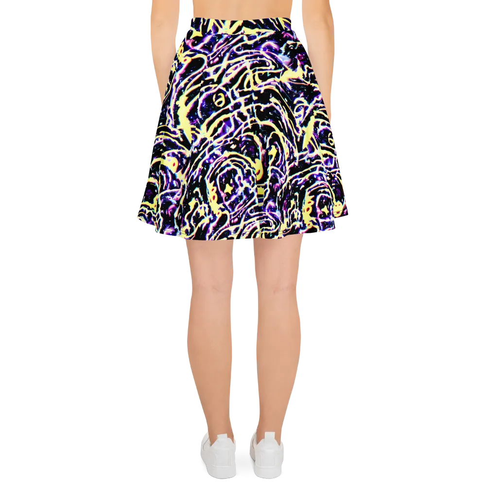 Plasma Vine on Skater Skirt — Back
