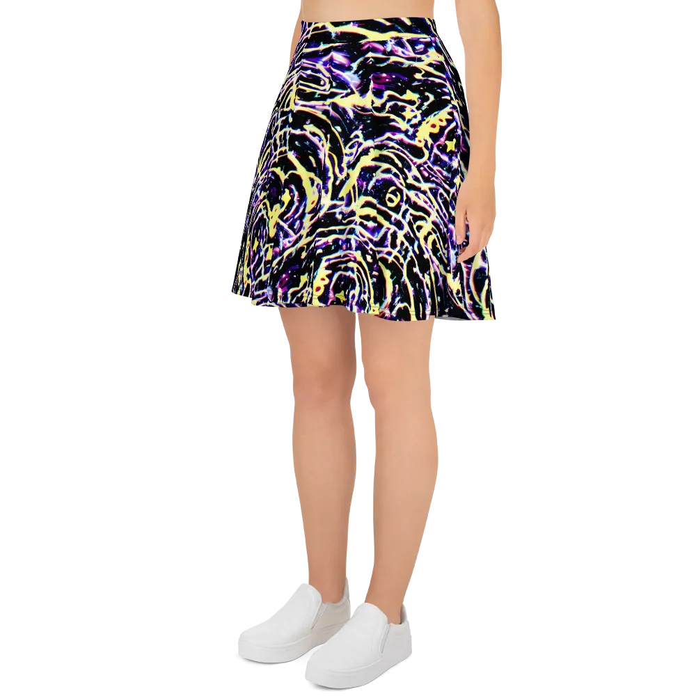 Plasma Vine on Skater Skirt — Left