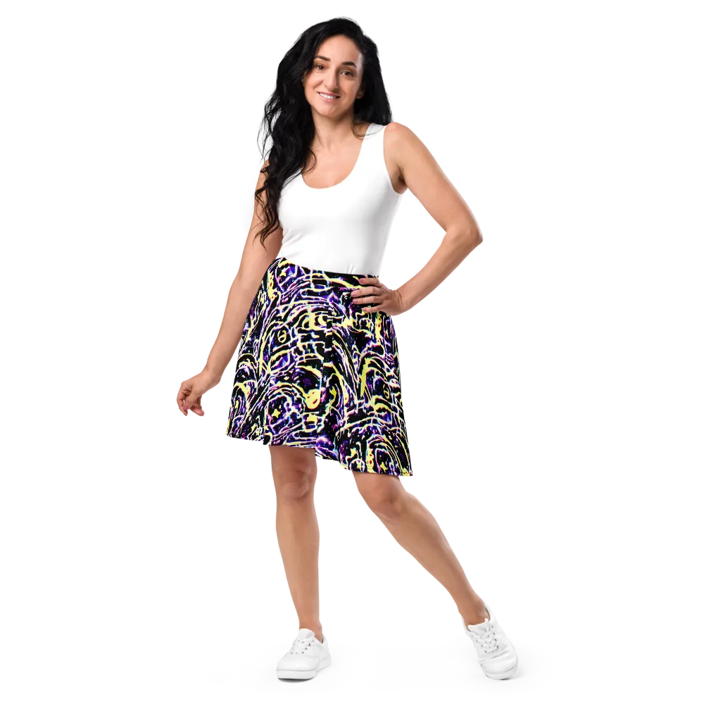 Plasma Vine on Skater Skirt — Front