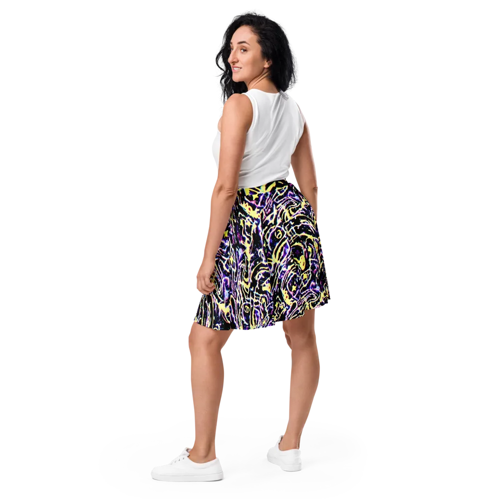 Plasma Vine on Skater Skirt — Back