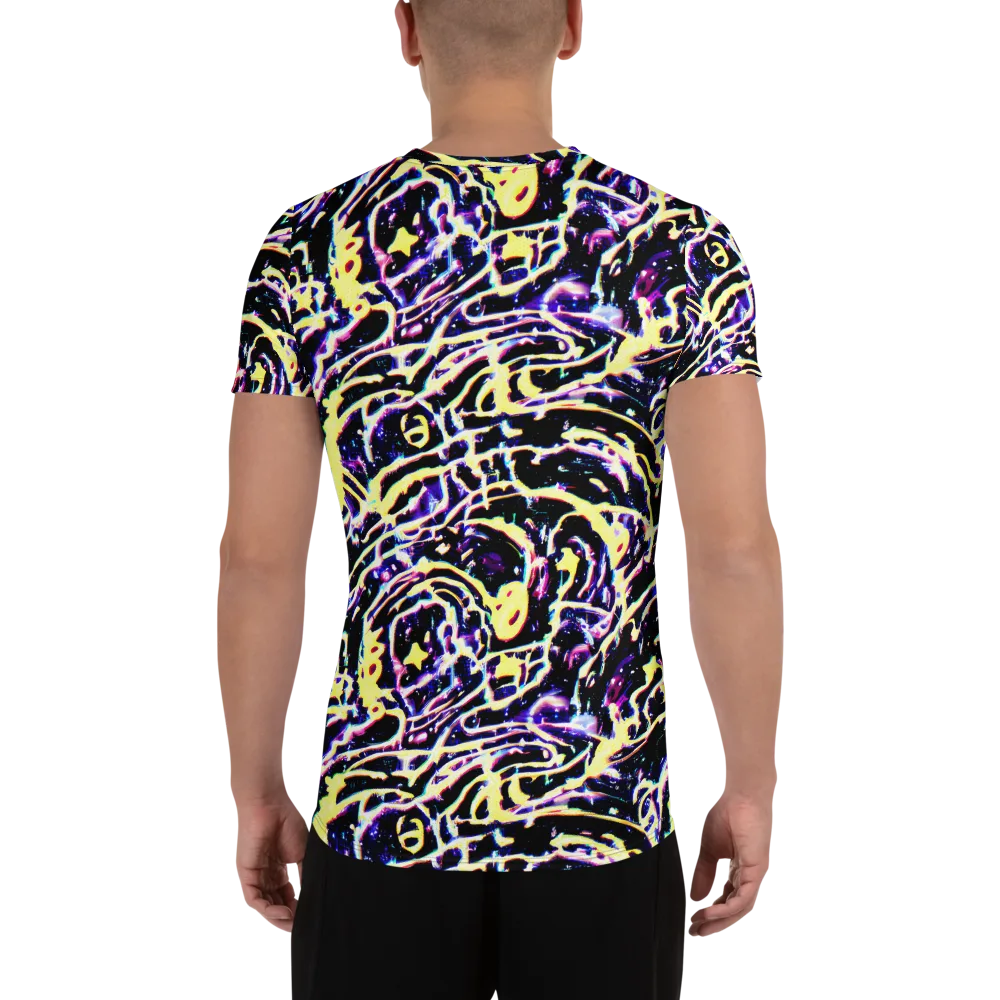 Plasma Vine on Men's Athletic T-Shirt — Back