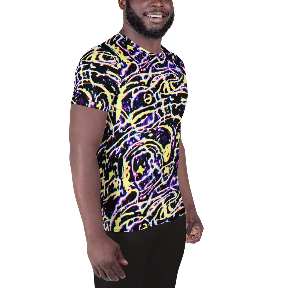 Plasma Vine on Men's Athletic T-Shirt — Right