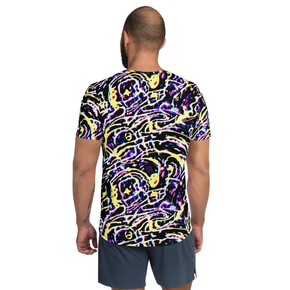 Plasma Vine on Men's Athletic T-Shirt — Back