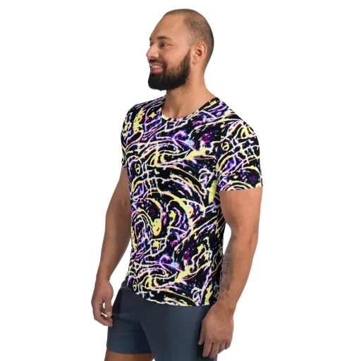 Plasma Vine on a Men's Athletic T-Shirt
