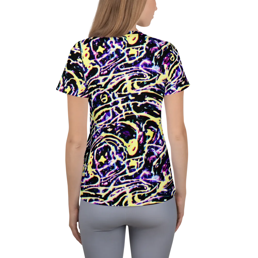 Plasma Vine on Women's Athletic T-Shirt — Back