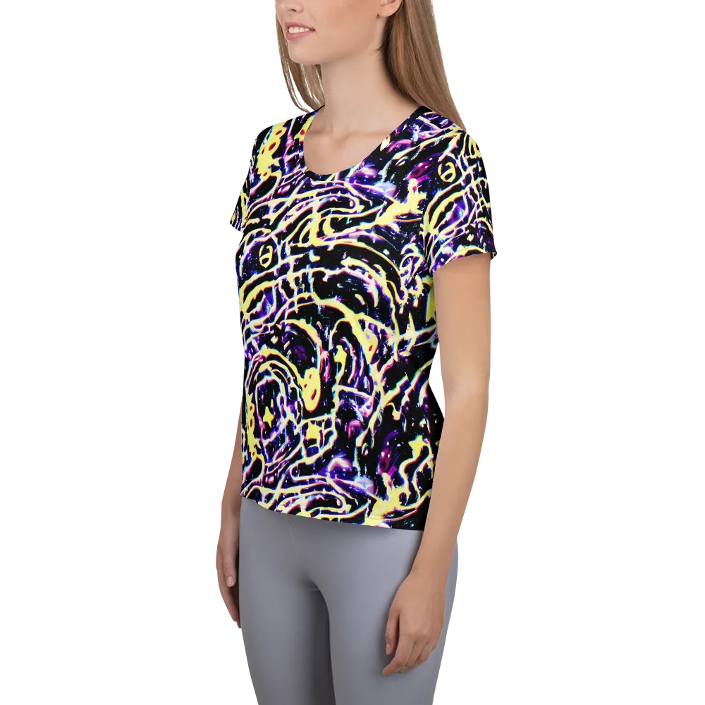 Plasma Vine on Women's Athletic T-Shirt — Left