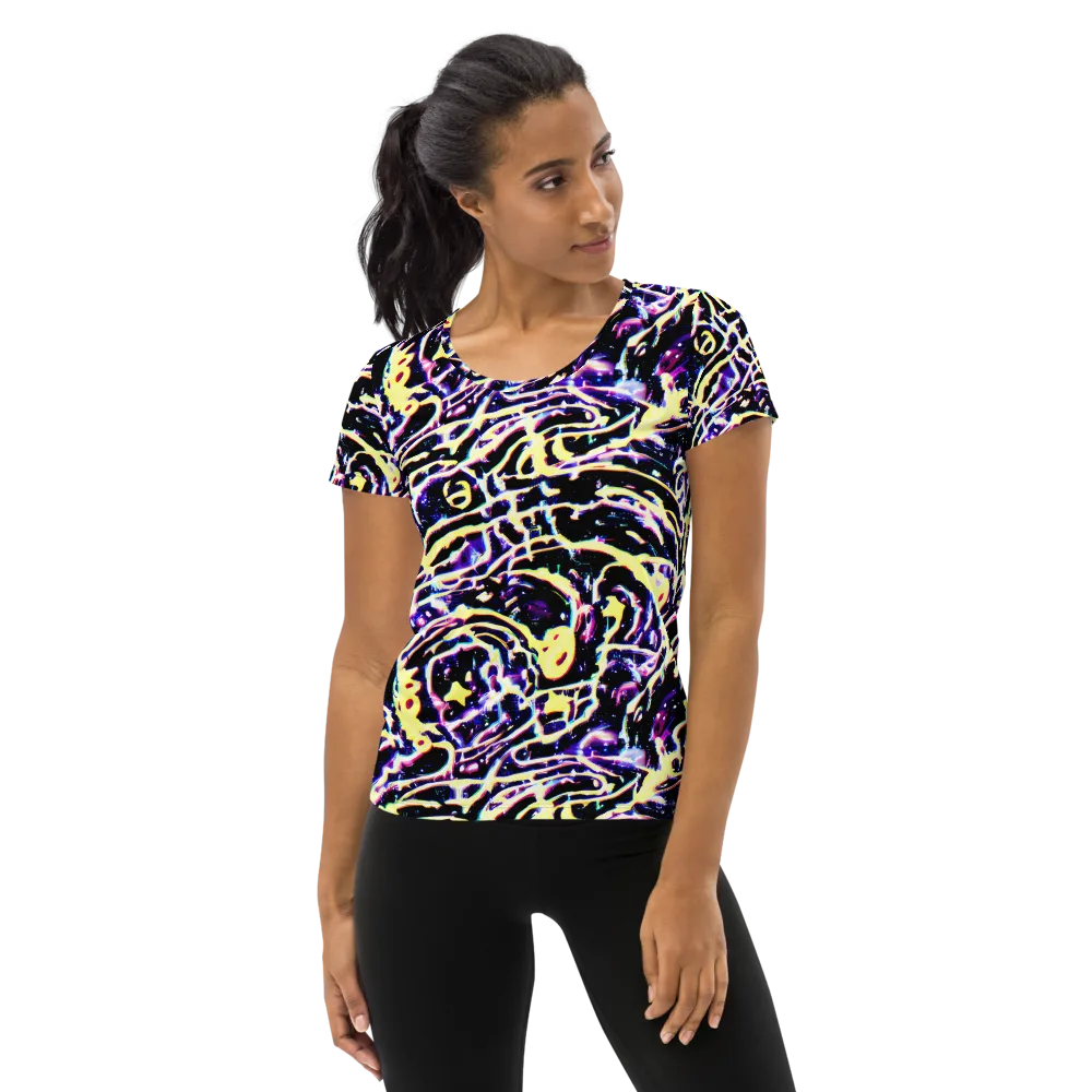 Plasma Vine on Women's Athletic T-Shirt — Front