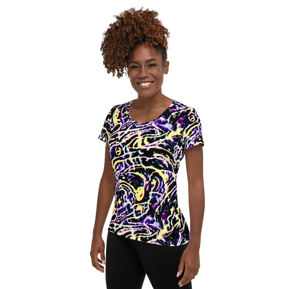 Plasma Vine on Women's Athletic T-Shirt — Left