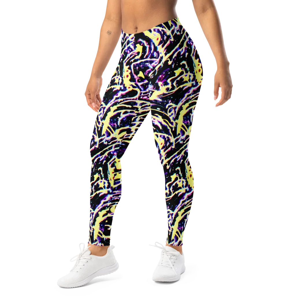 Plasma Vine on Leggings — Left Front