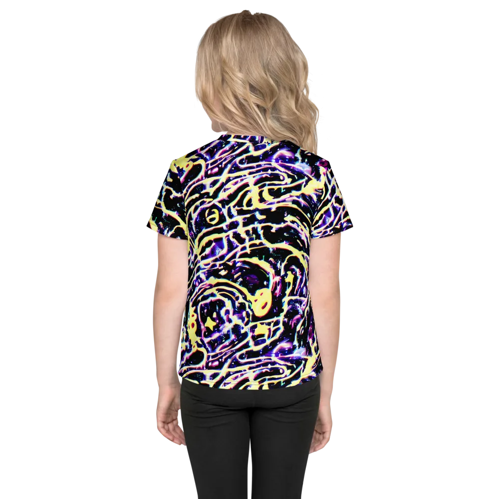 Plasma Vine on Kids Crew Neck T-Shirt — Back