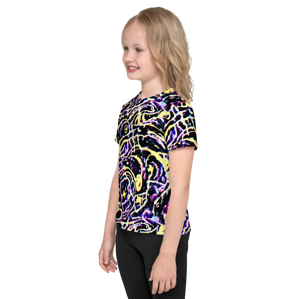 Plasma Vine on Kids Crew Neck T-Shirt — Left