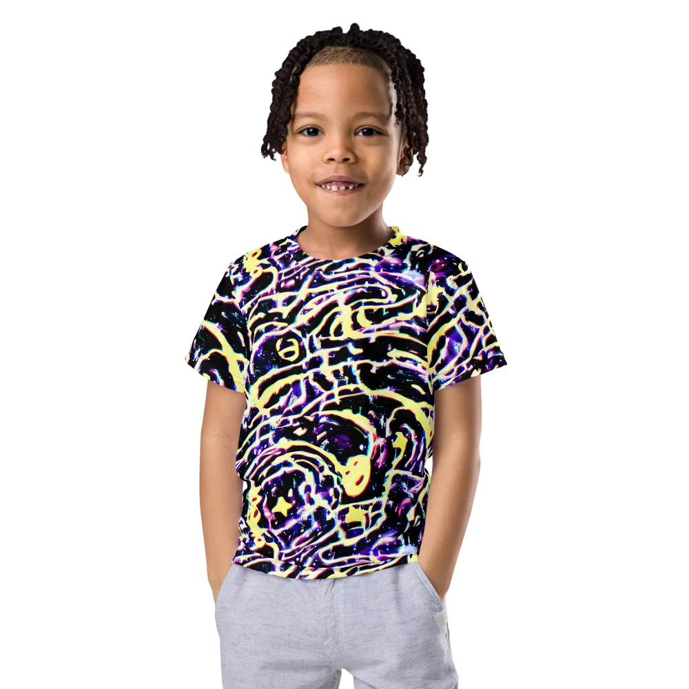 Plasma Vine on Kids Crew Neck T-Shirt — Front