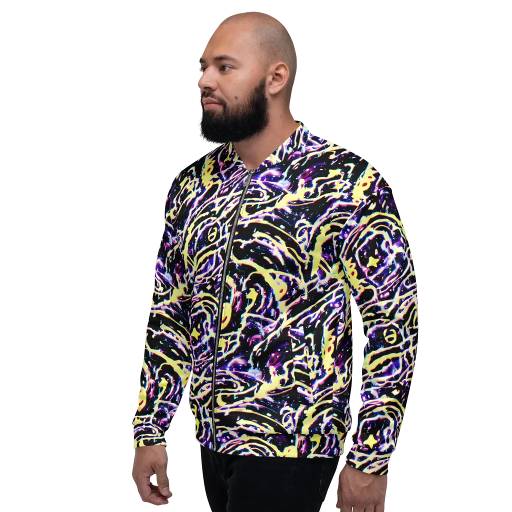 Plasma Vine on Bomber Jacket — Left