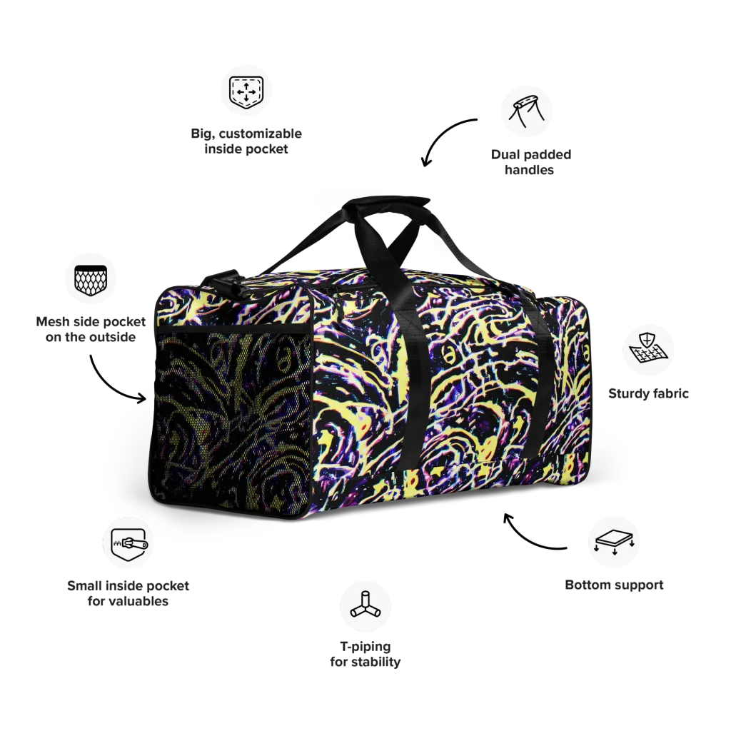 Plasma Vine on Duffle Bag — Right Front