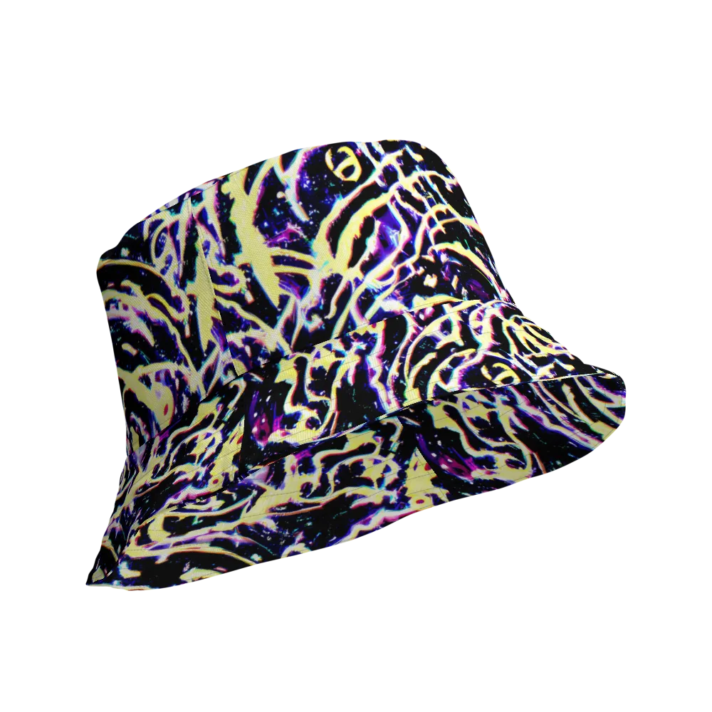 Plasma Vine on Reversible Bucket Hat — Product details Outside