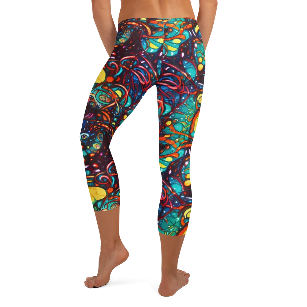 Ember Lagoon on Capri Leggings — Back