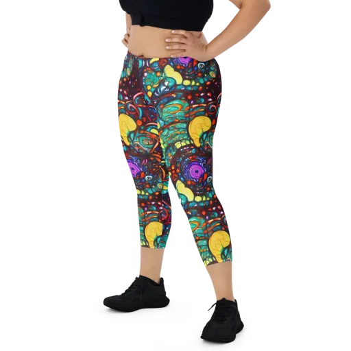 Ember Lagoon on a Capri Leggings