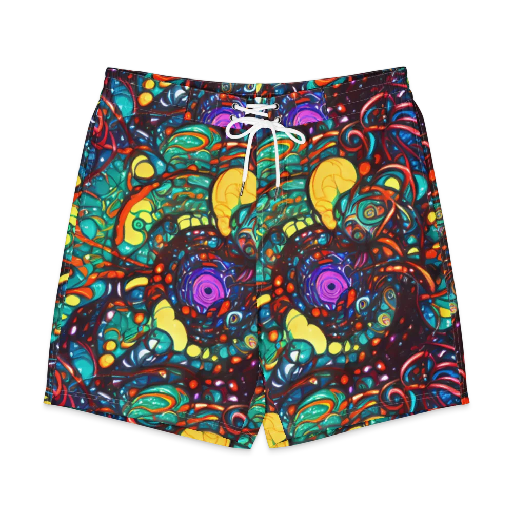 Ember Lagoon on Men's Board Shorts — Front