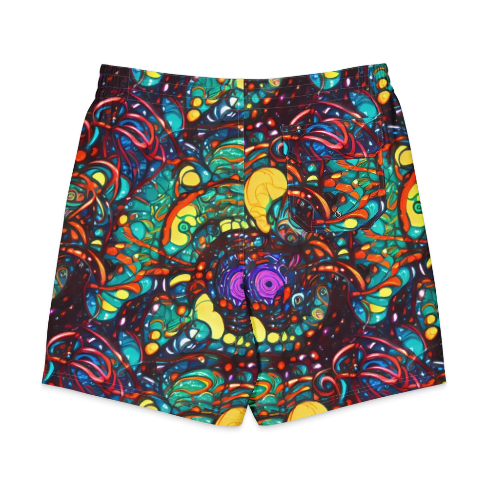 Ember Lagoon on Men's Board Shorts — Back