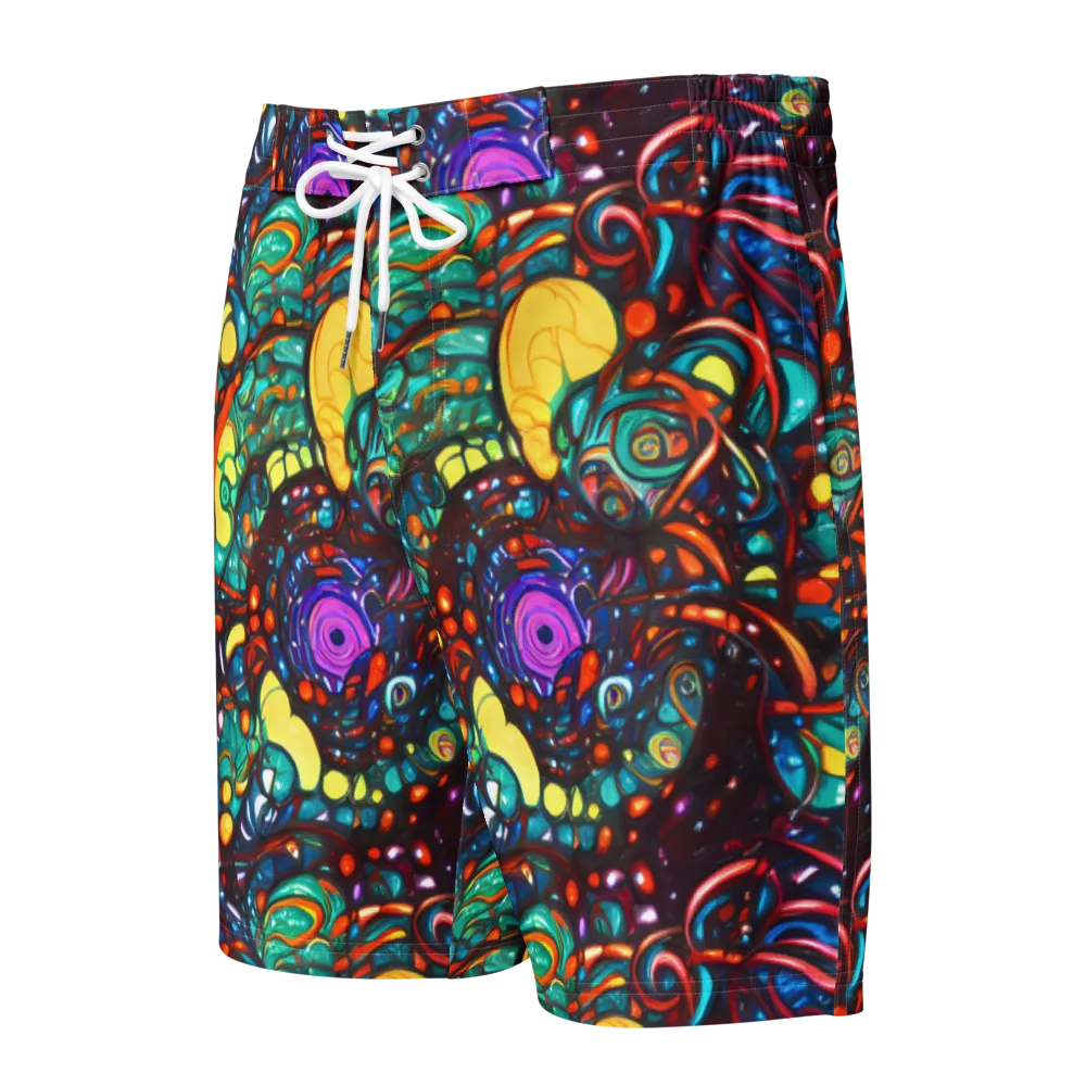 Ember Lagoon on Men's Board Shorts — Front
