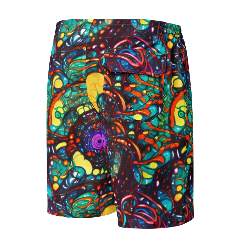 Ember Lagoon on Men's Board Shorts — Back
