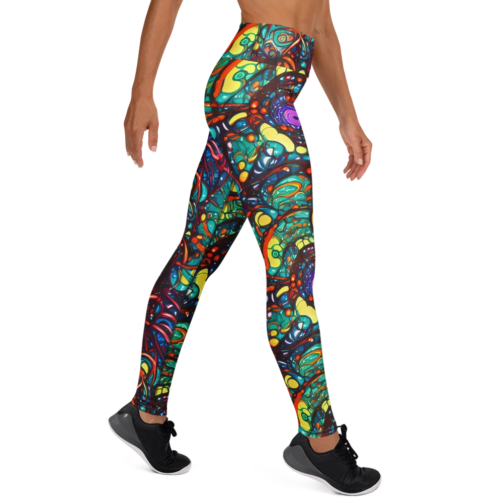 Ember Lagoon on Yoga Leggings — Right