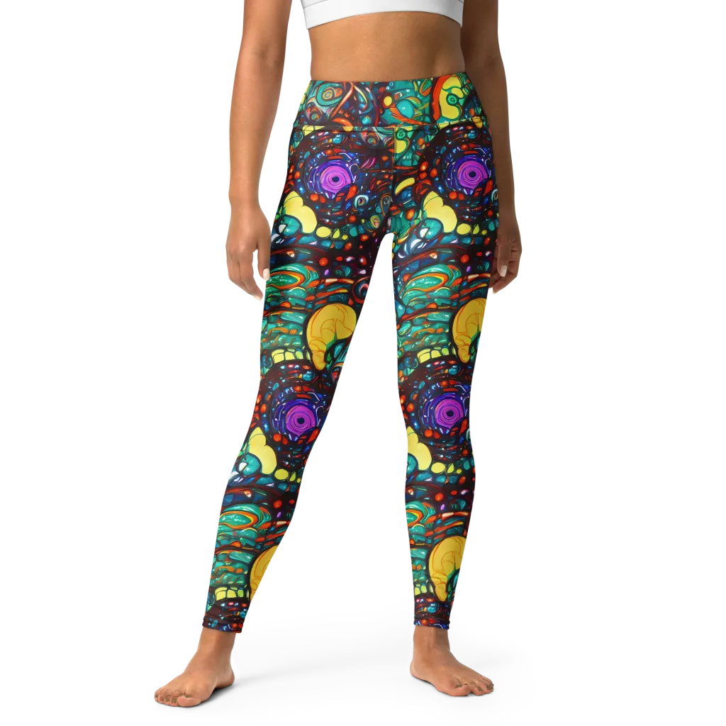 Ember Lagoon on Yoga Leggings — Front