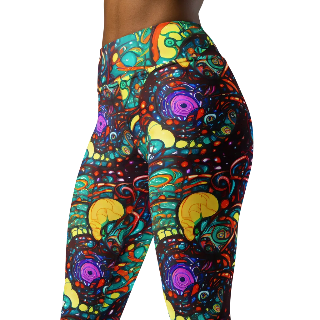 Ember Lagoon on Yoga Leggings — Left Front