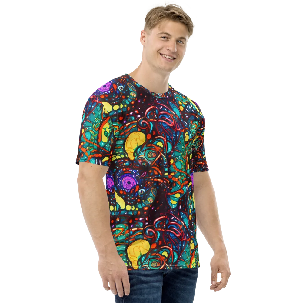 Ember Lagoon on Men's Crew Neck T-Shirt — Right