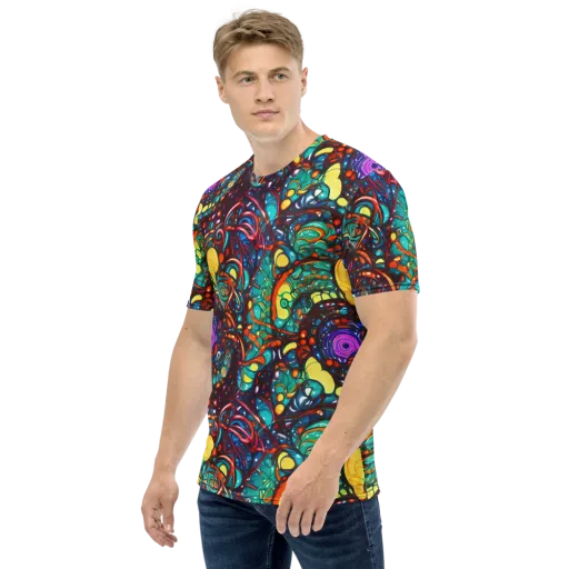 Ember Lagoon on a Men's Crew Neck T-Shirt
