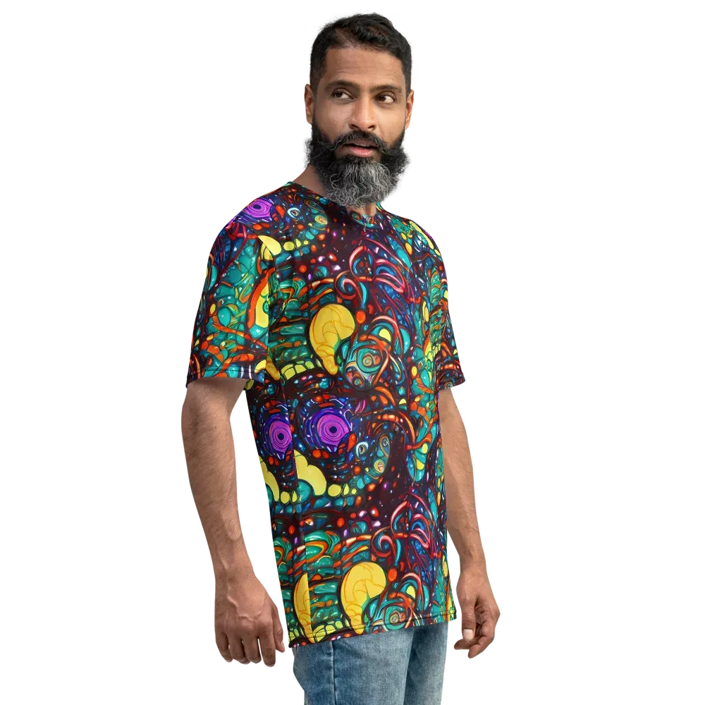 Ember Lagoon on Men's Crew Neck T-Shirt — Right