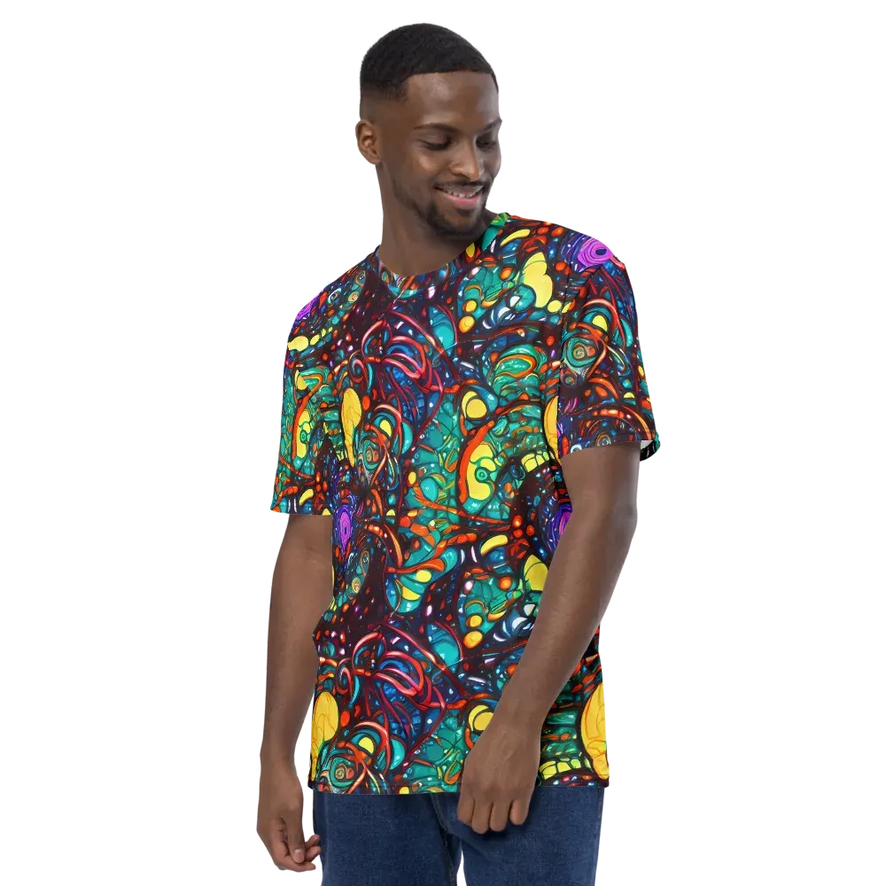 Ember Lagoon on Men's Crew Neck T-Shirt — Left